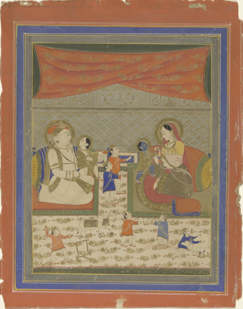 Nanda ve Yasoda, Krishna ve Balarama ile tanıştı by Anonymous
