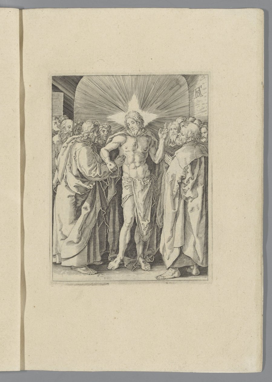 Tomas Ongelovige Kleine Passie (dizi adı) Nürnbergli Alberto Durer tarafından canlandırılan İsa