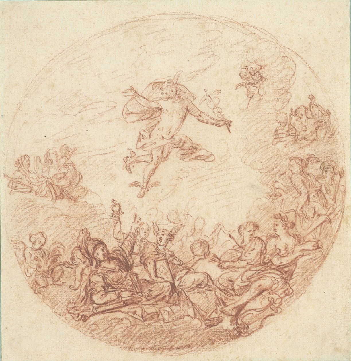 Mercury ve Minerva ile yuvarlak bir tavan için tasarım by Anonymous