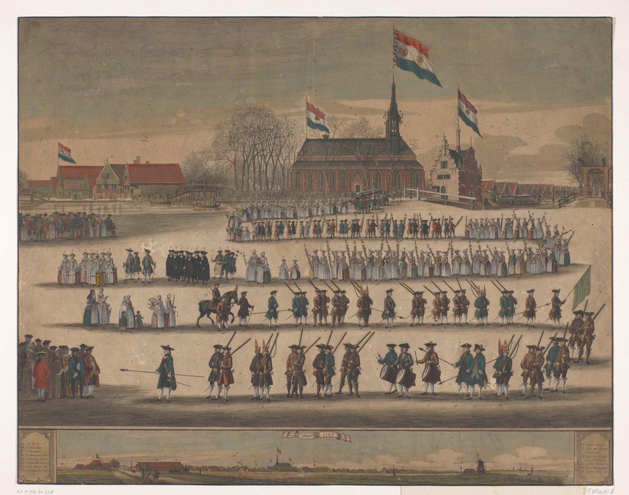 1766 yılında William V kurulumunda Jisp alayı by Anonymous