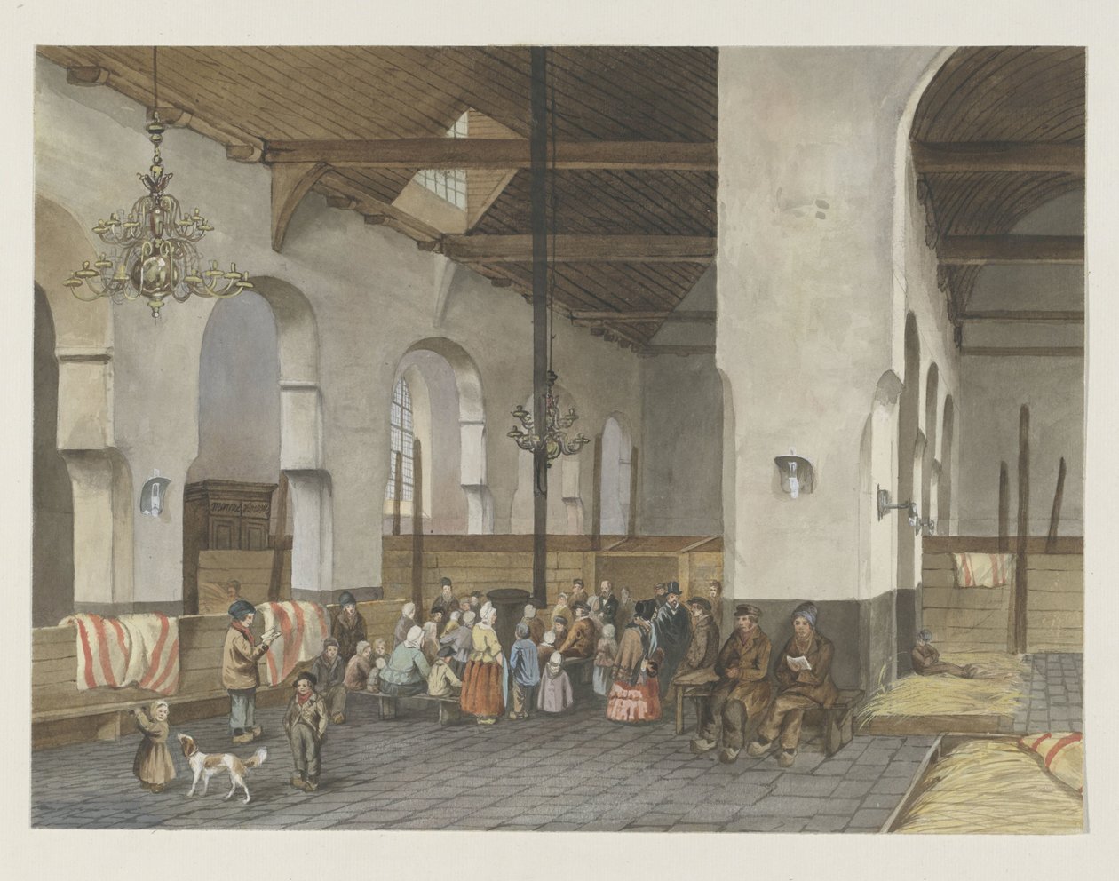 Veenendaliler'in Utrecht'teki Geertekerk'te kabulü, 1855 by Anonymous