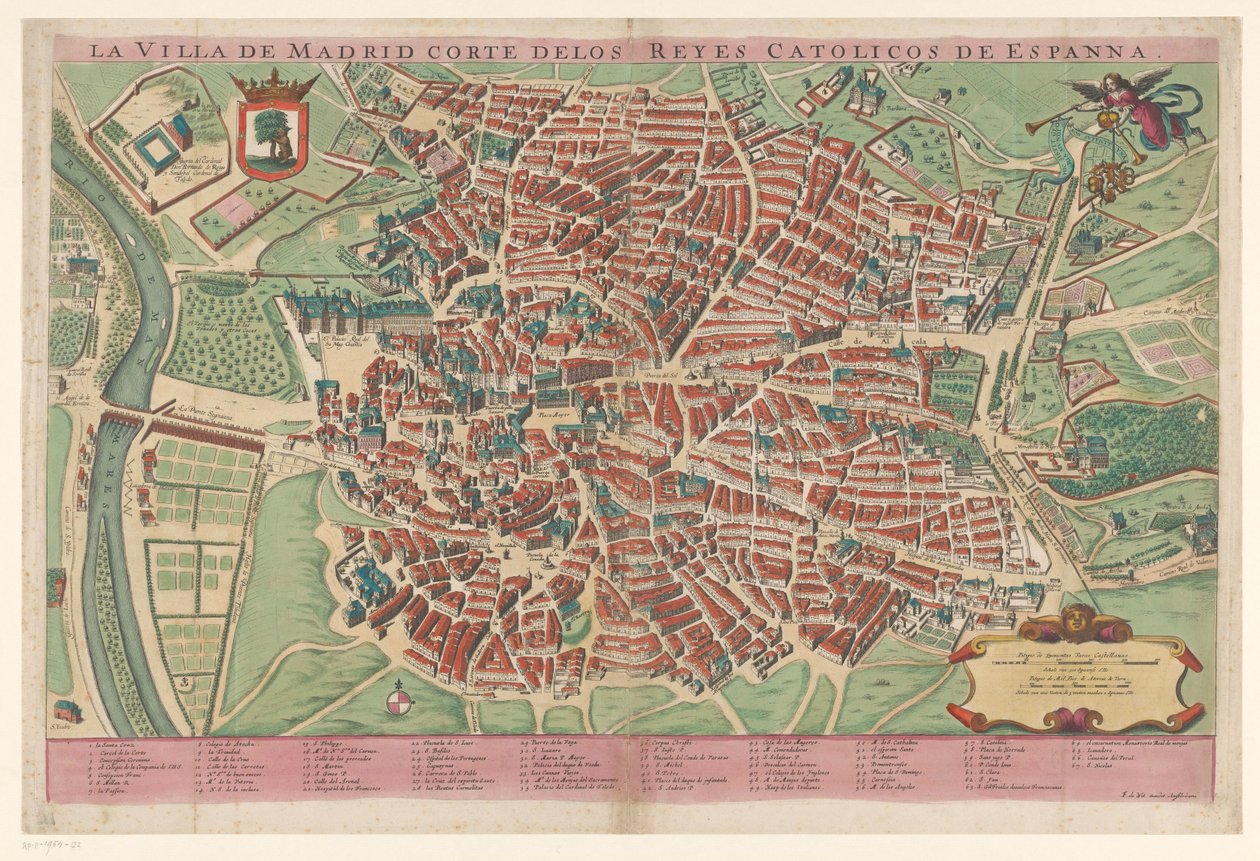 Plattegrond van Madrid İspanya