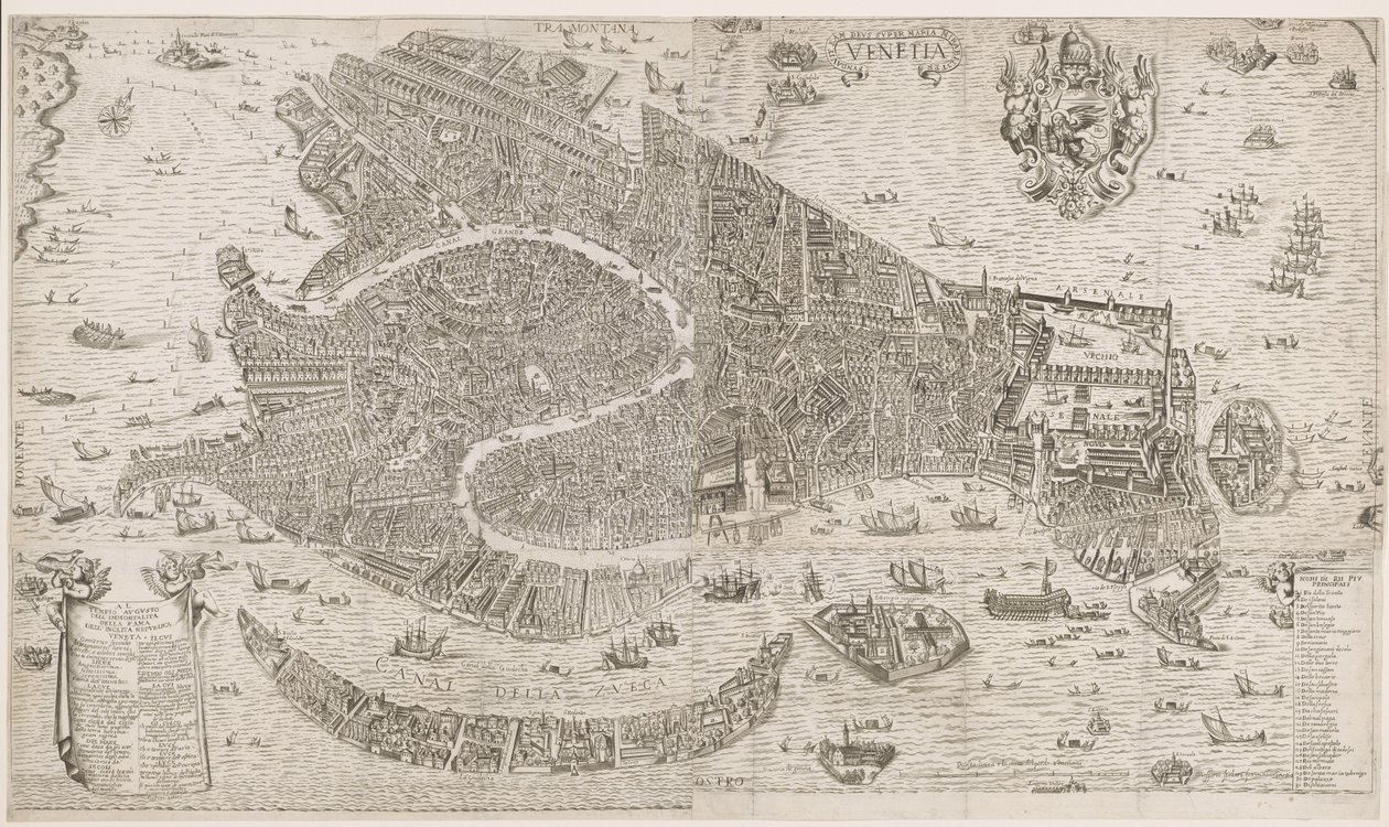 Venedik Haritası Venedik (nesne üzerindeki başlık) by Anonymous