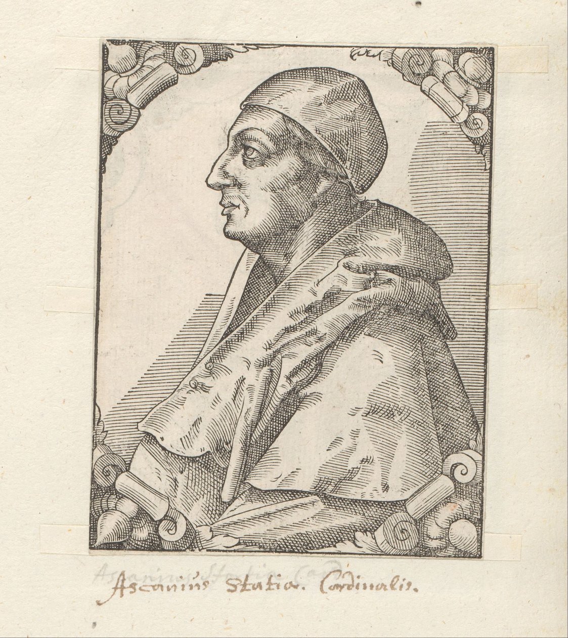Portret van Ascanio Sforza by Anonymous