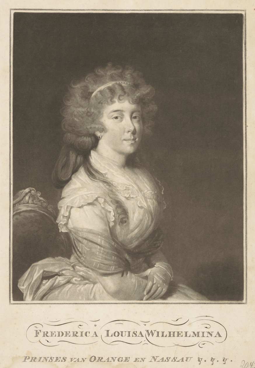 Orange-Nassau Prensesi Louise'in Portresi by Anonymous