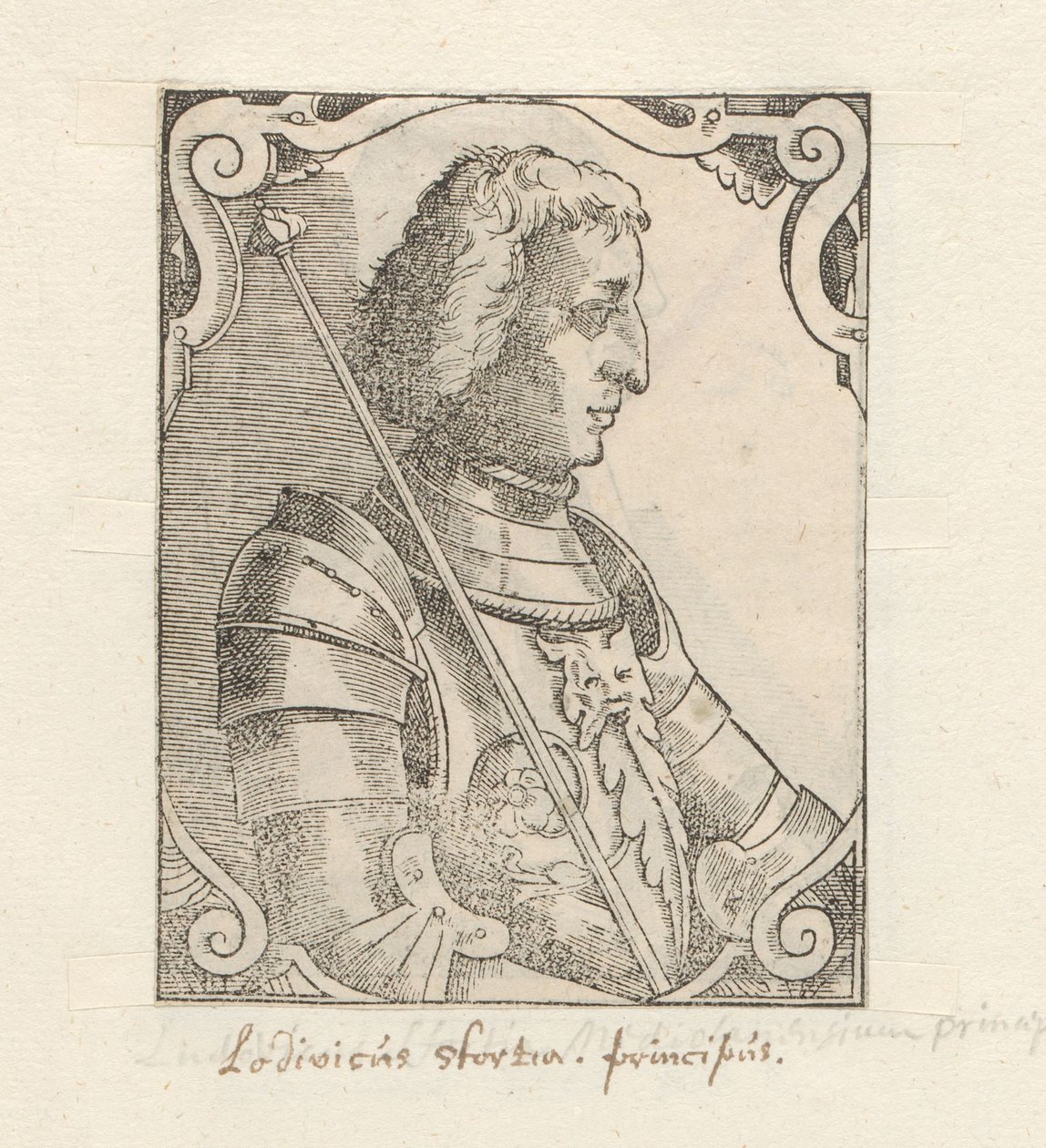 Portret van Ludovico Sforza by Anonymous