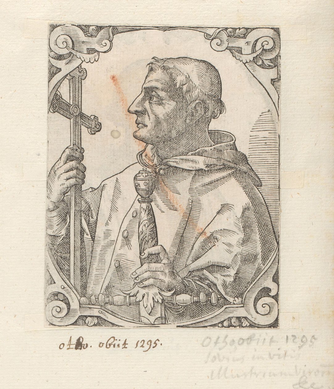 Portret van Ottone Visconti by Anonymous