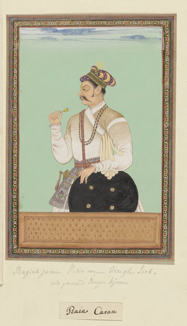 Aurangzeb'in veziri olan Raja Karan'ın portresi by Anonymous