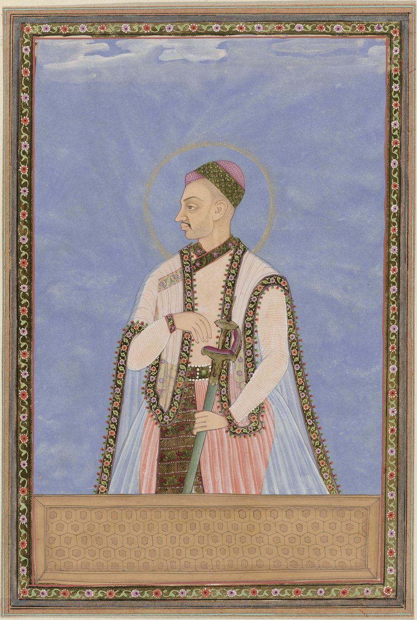 Muhammed-Quli Padsha'nın oğlu Sultan Muhammed-Quli'nin portresi; babasından sonra Golconda'ya hükmetti by Anonymous