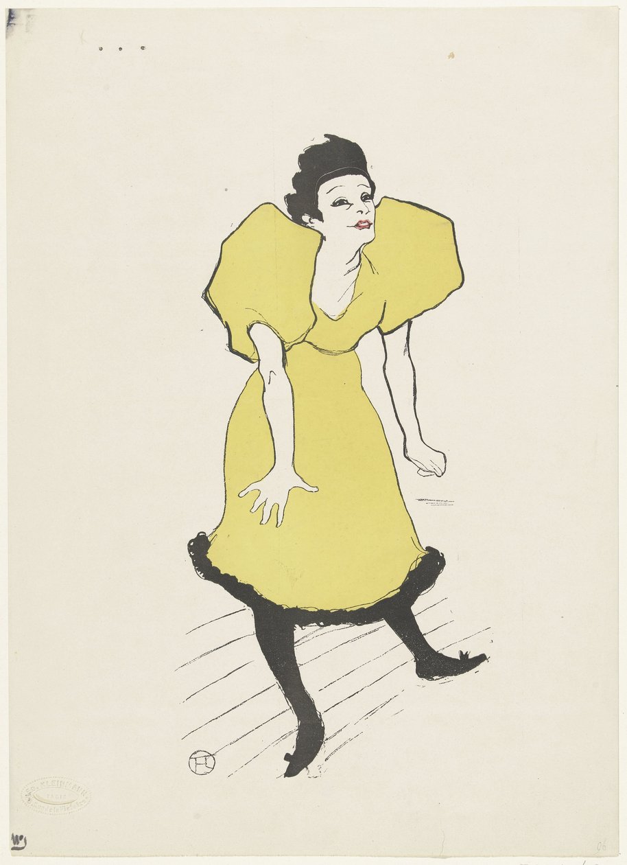 Sahnede komedi oyuncusu Polaire'in portresi Mademoiselle Polaire by Anonymous