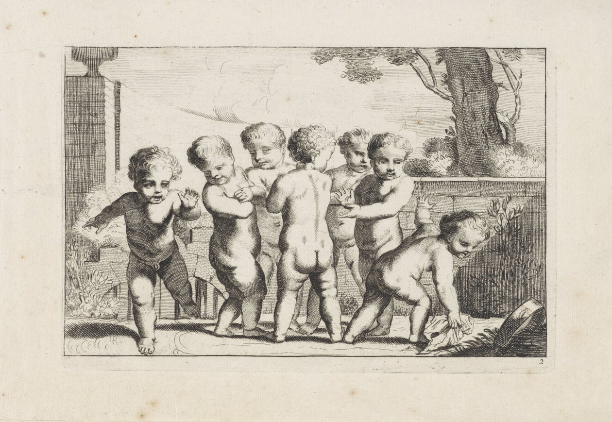 Bir doku döşeme putti oynamak Putti oynamak (dizi başlığı) by Anonymous