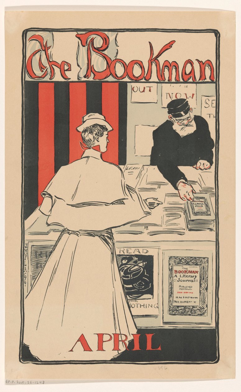 The Bookman dergisinin Nisan 1896 sayısı için reklam by Anonymous