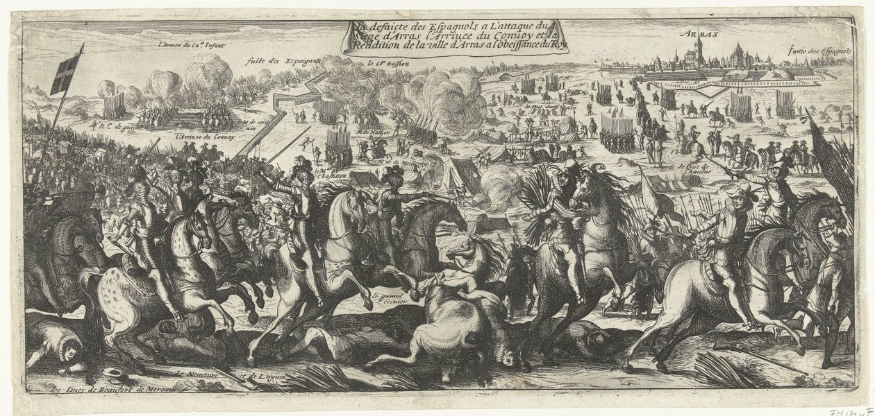 Ruiter Gevecht bij Arras, 1640 Arras Kuşatması Saldırısında İspanyolların Yenilgisi Konvoyun Varışı ve Arras Şehri