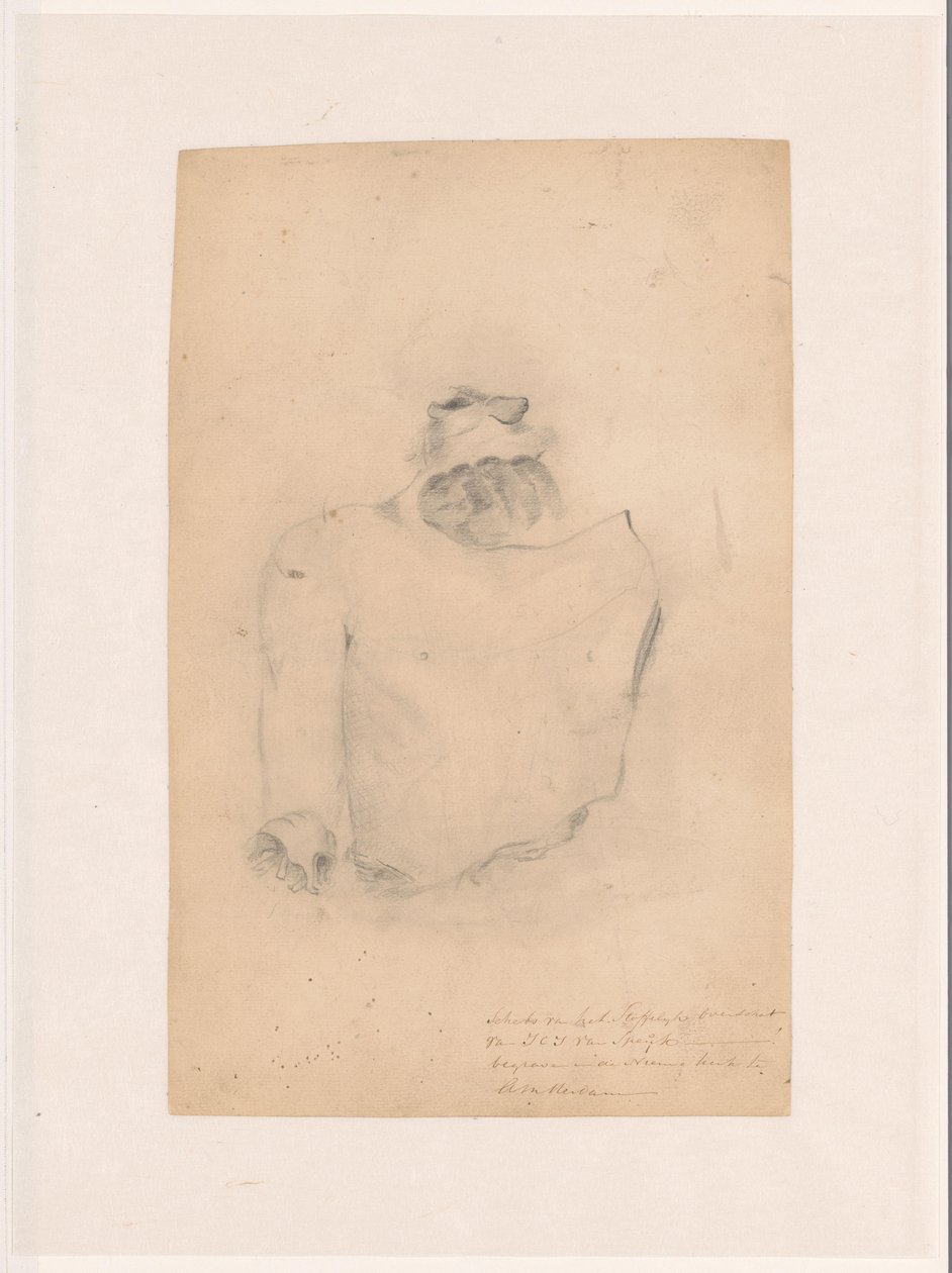 JCJ van Speyk'in kalıntılarının taslağı by Anonymous