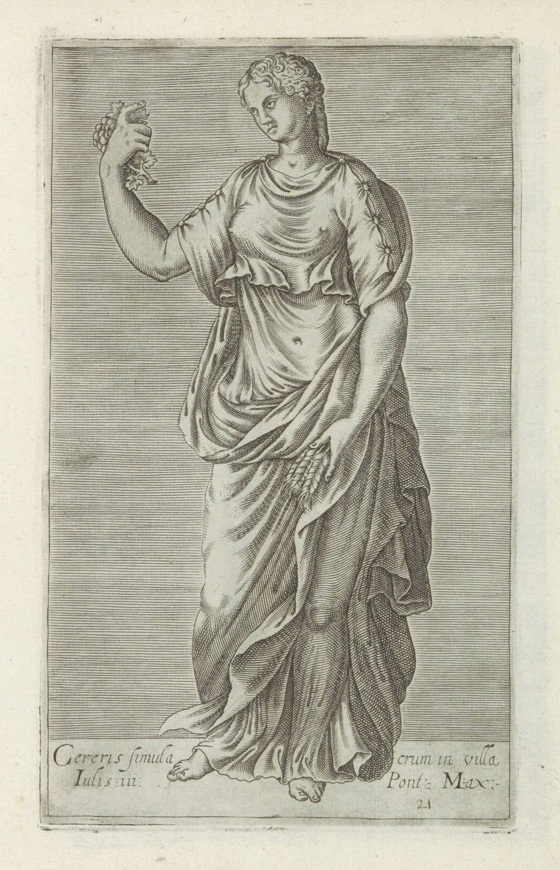 Heykeltıraş van Ceres Iulius Pont köyündeki Ceres heykeli. Maks. (nesne üzerindeki başlık) Roma