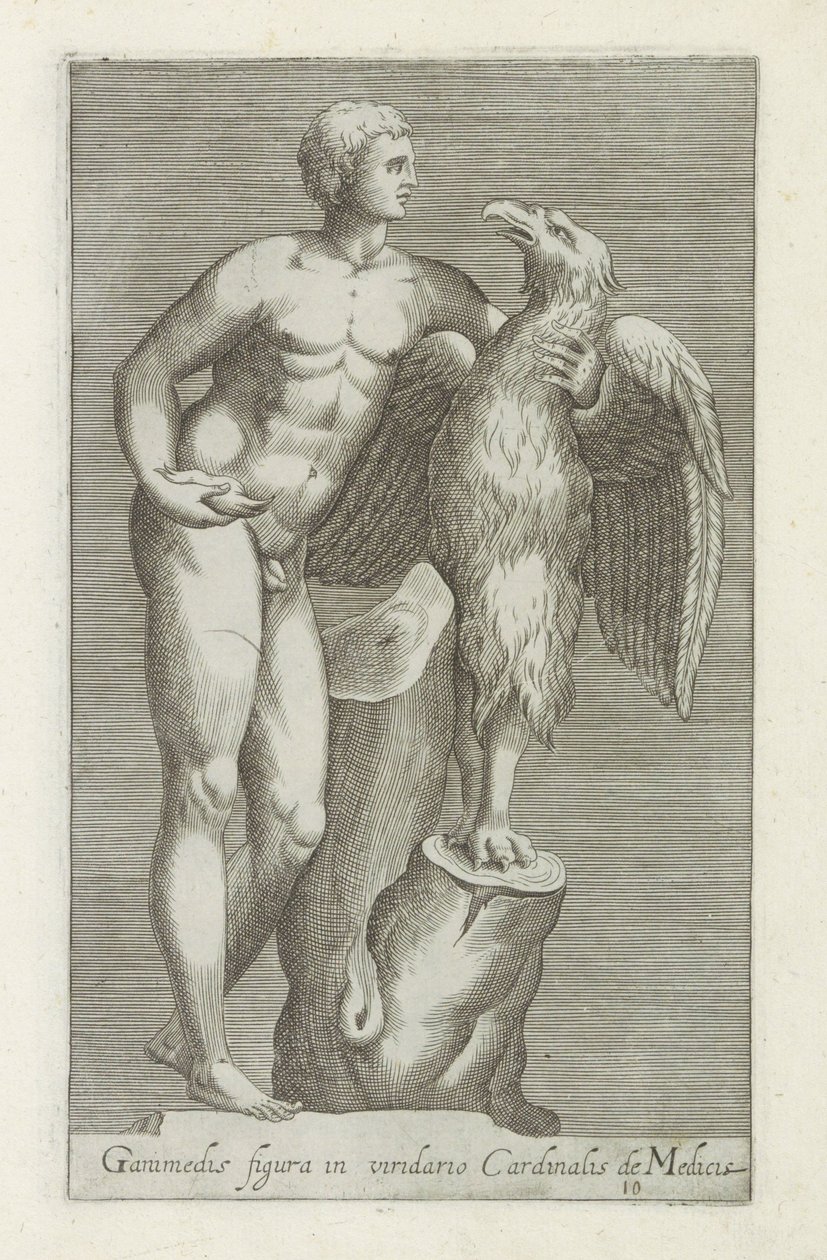 Heykeltıraş van Jupiter als adelaar Ganymedes ile tanıştı Cardinal de Medici
