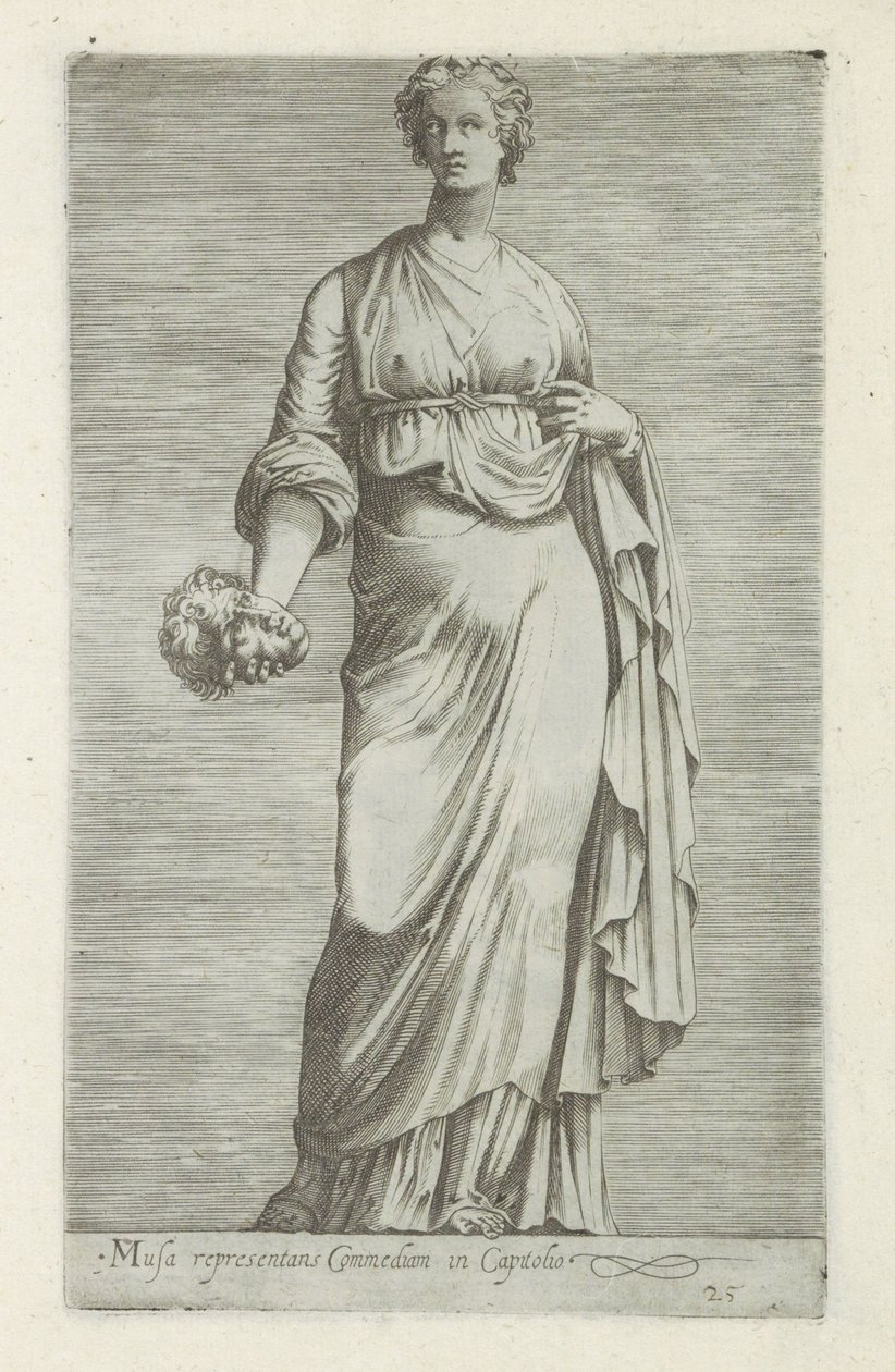 Heykeltıraş van Thaleia, muze van de komedie Capitol