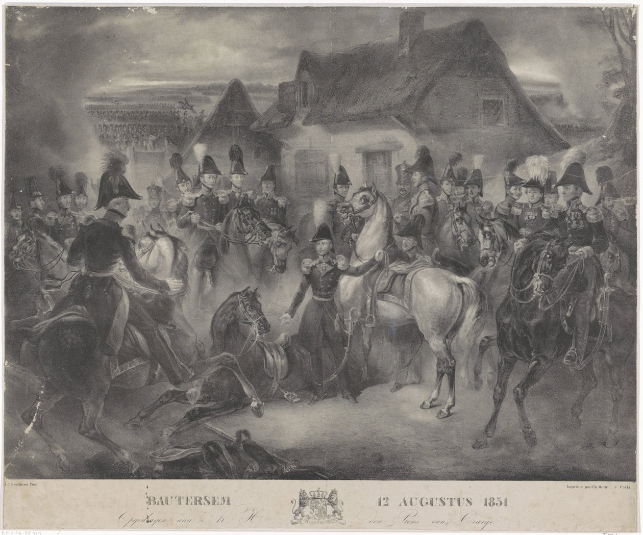 Boutersem Savaşı, 1831 Bautersem 12 Ağustos 1831 (nesne üzerindeki başlık) by Anonymous