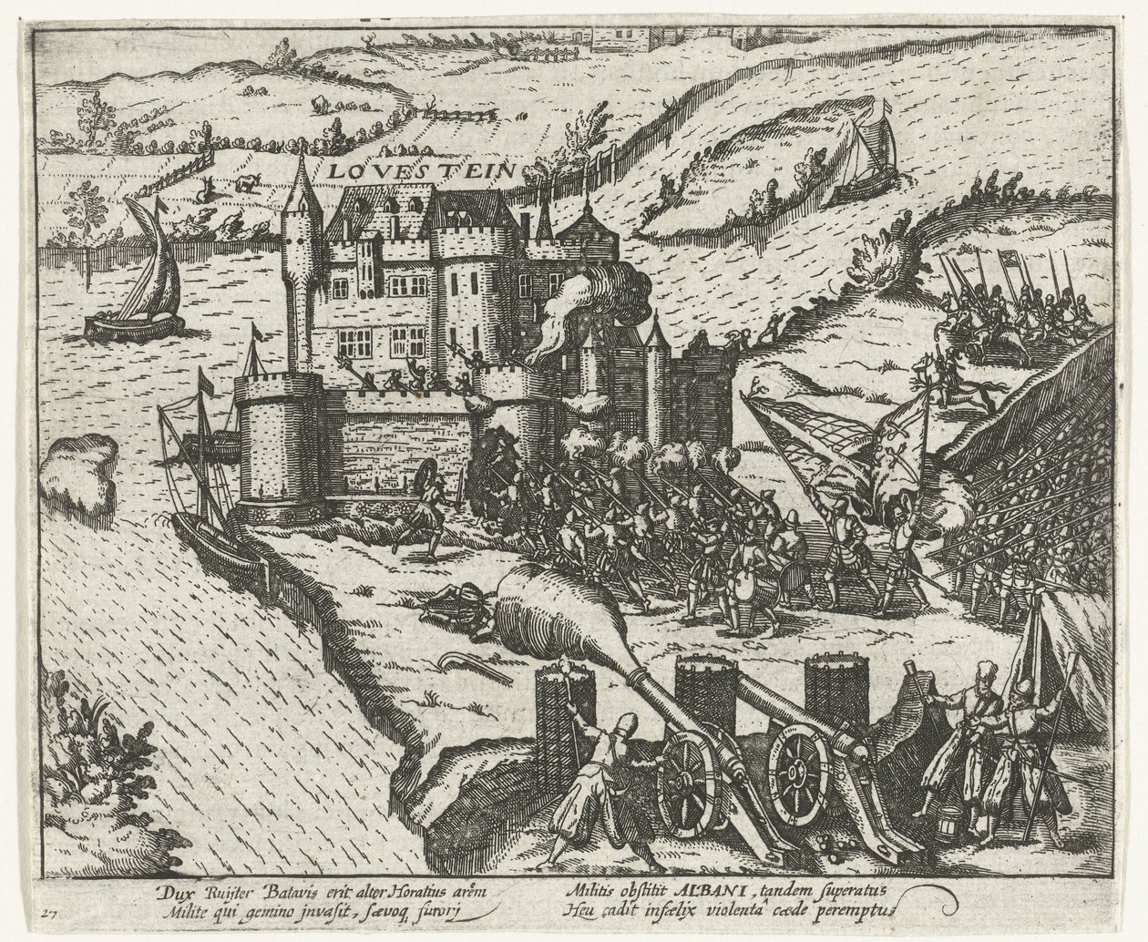 Herman de Ruiter tarafından alınan Loevestein Şatosu, 1570 by Anonymous