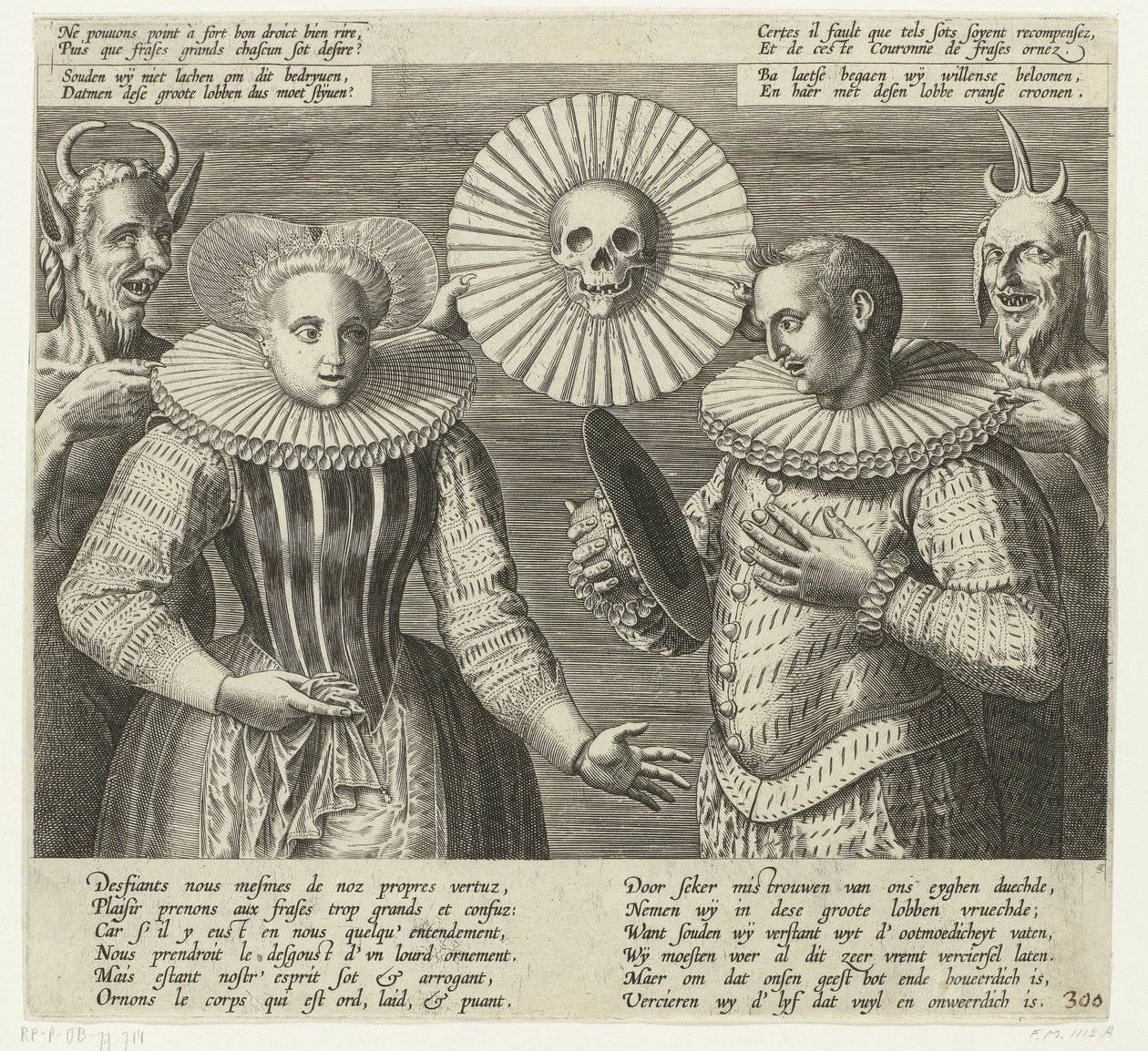 Sert ruff üzerinde karikatür, yaklaşık 1600 by Anonymous