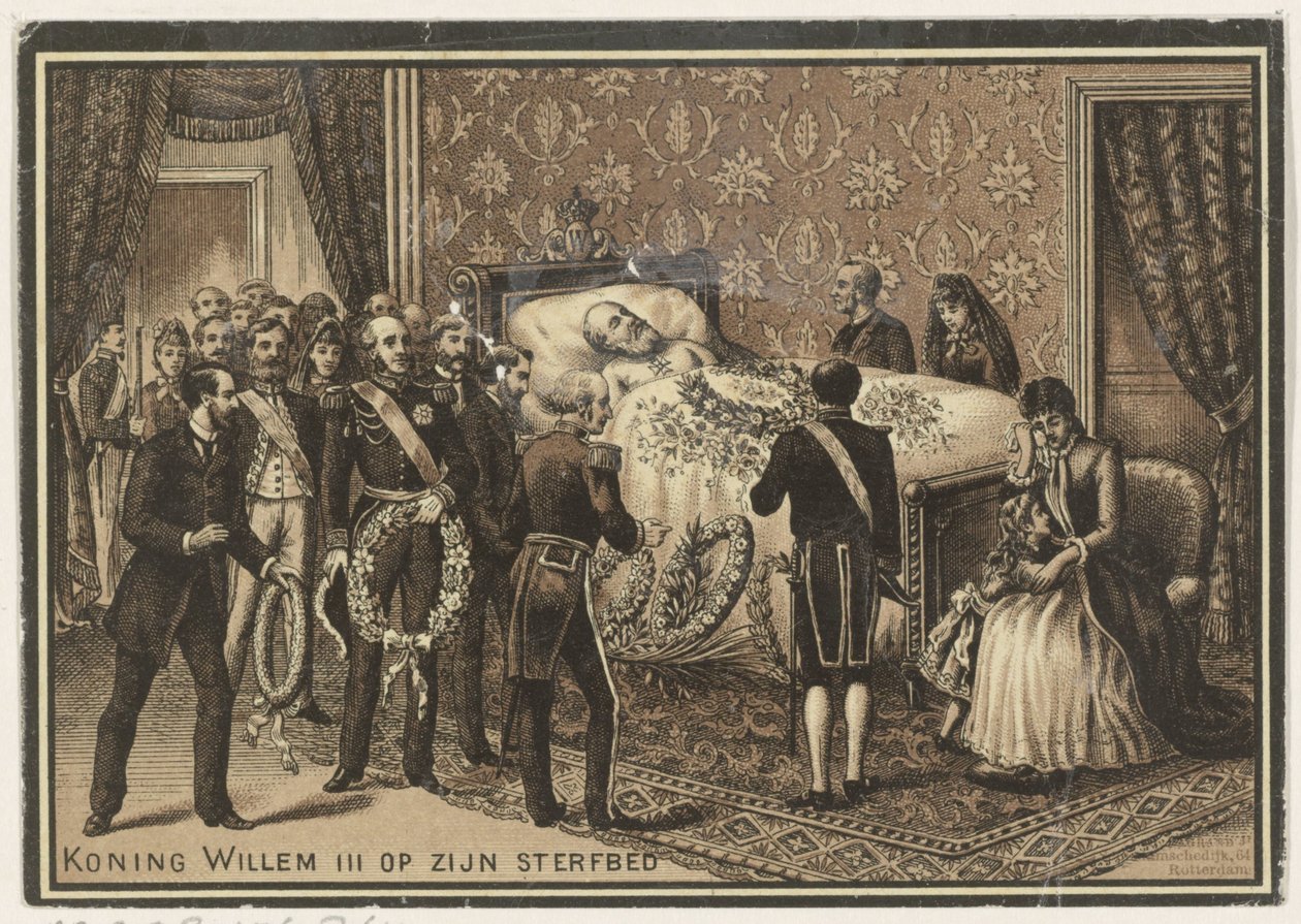 Hollanda Kralı III. William'ın ölüm döşeği by Anonymous