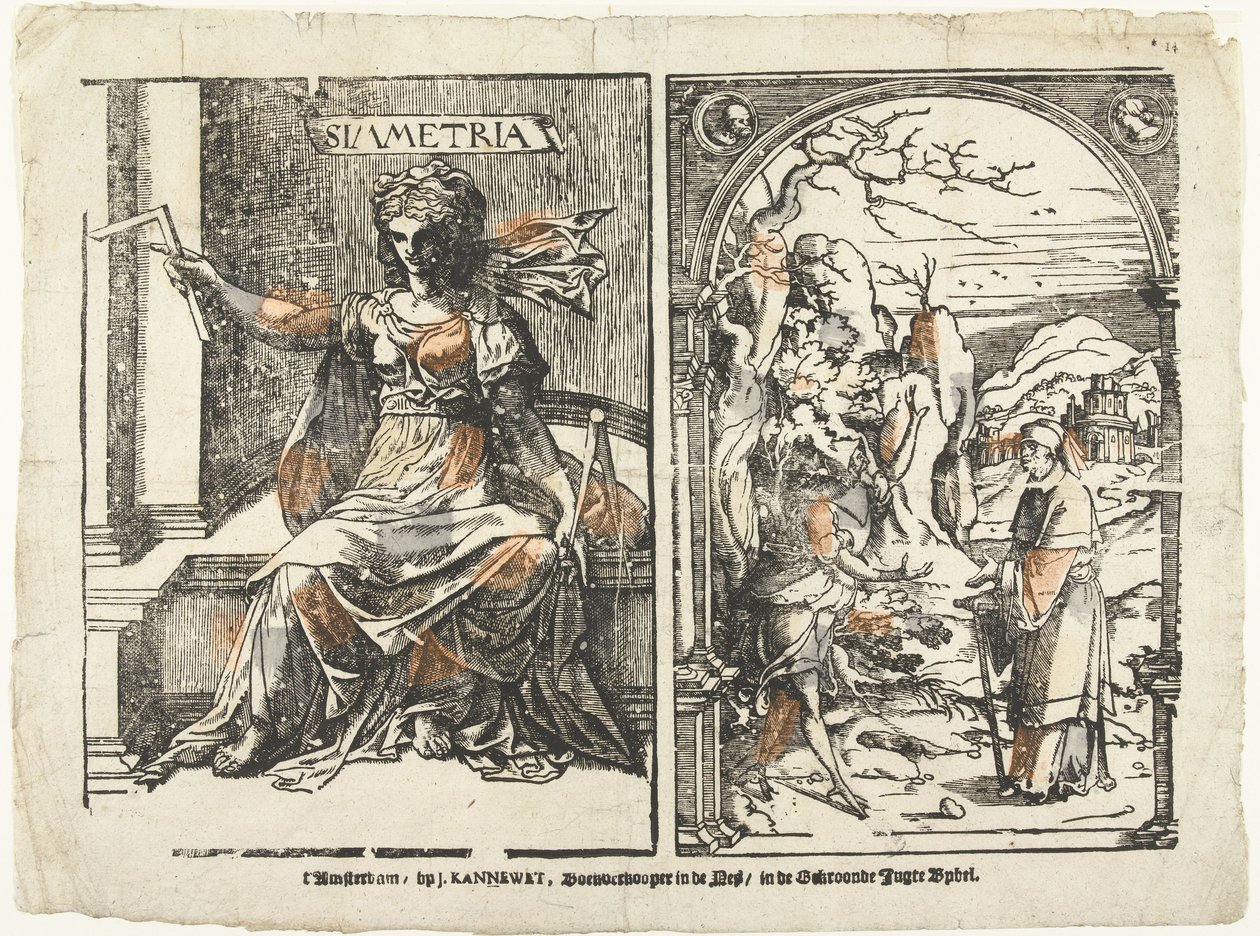 Simetri ve şeytanlı bir adam Simmetria (nesne üzerindeki başlık) by Anonymous