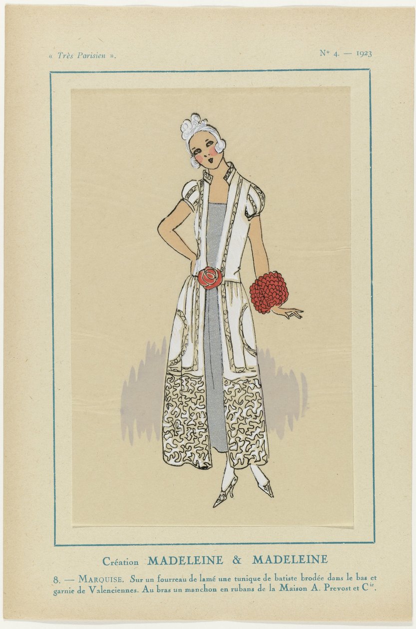 Çok Parisli, 1923, No. 4: 8. - MARQUISE. Bir kın üzerinde... by Anonymous