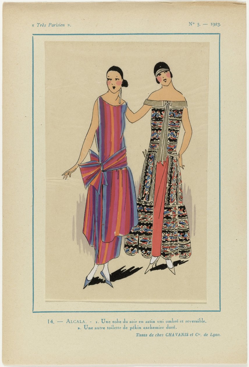 Çok Parisli, 1923, No 5: 14.- ALCALA. - 1. Bir gece elbisesi... by Anonymous