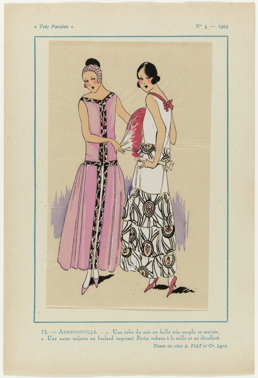 Çok Parisli, 1923, No 5: 15.- ARMENONVILLE. - 1. Bir gece elbisesi... by Anonymous