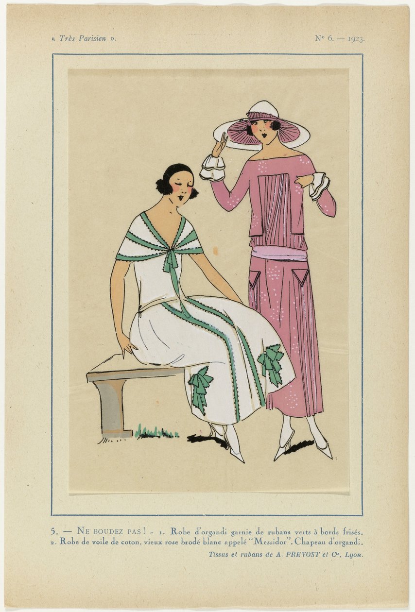 Çok Parisli, 1923, No 6: 5.- RUH YOK! - 1. Organze elbise... by Anonymous