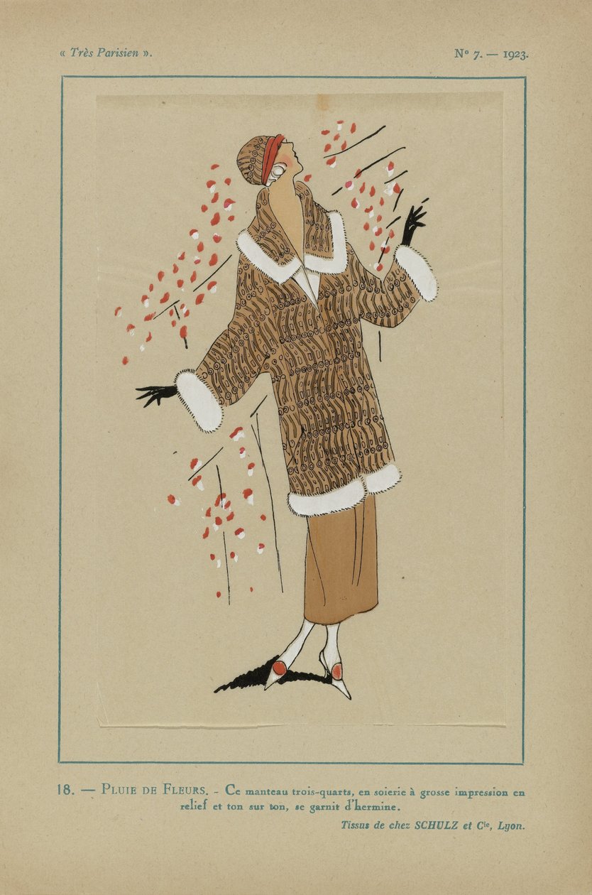 Çok Parisli, 1923, Sayı 7: 18.- ÇİÇEK YAĞMURLARI. / Bu üç/çeyrek ceket... by Anonymous