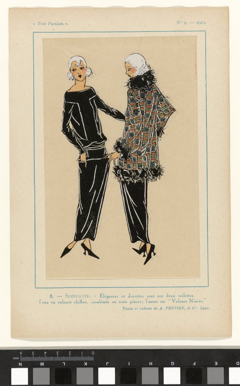 Çok Parisli, 1923, No 9: 8. - BASİTLİK. - Zarif ve sağduyulu... by Anonymous