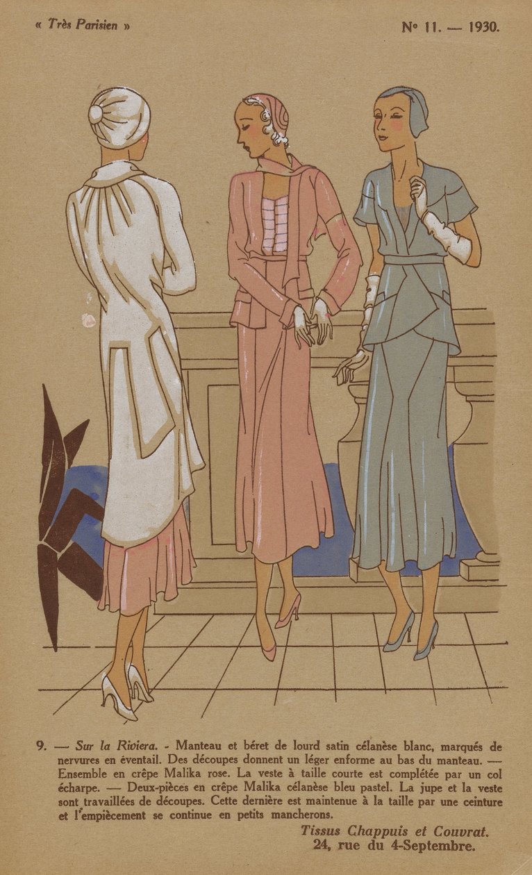 Çok Parisli, 1930, No. 11: 9. - Riviera'da... by Anonymous