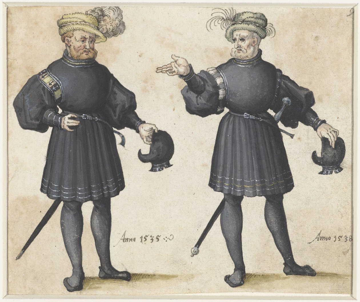 Siyah giysili iki saray by Anonymous