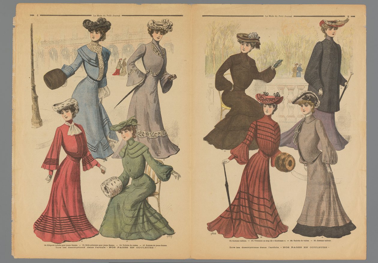 La Mode du Petit Journal'dan iki sayfa, 10 Kasım 1902 by Anonymous