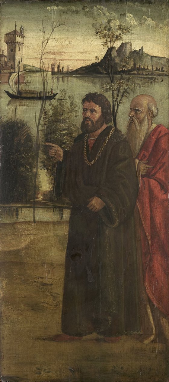 Bir Manzarada İki Adam by Anonymous