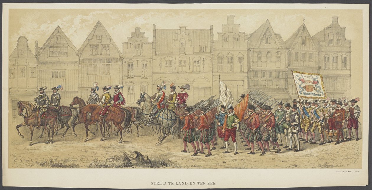Utrecht Maskeli Balosu, plaka b: Karada ve denizde savaş, 1856 Karada ve denizde savaş (nesne üzerindeki başlık) Hollanda Özgürlüğünün Kurucuları, (William I zamanında) Utrecht öğrenci birliklerinin HH üyeleri tarafından kutlama amacıyla sunuldu. 220 by Anonymous