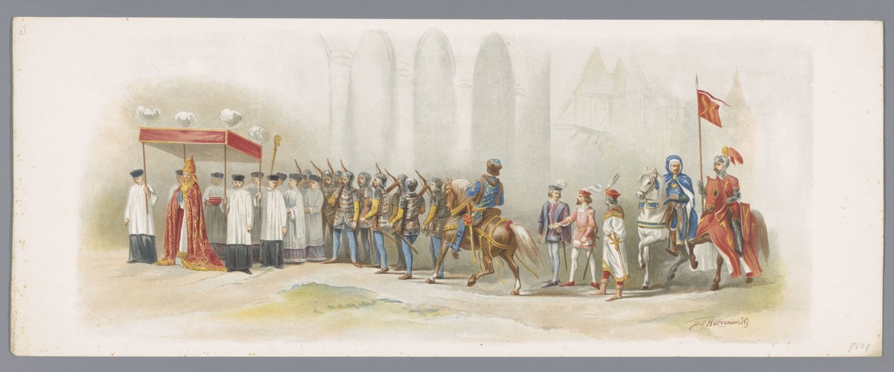1876 ​​Utrecht Maskeli Balosu (üçüncü plaka) XLVIII. Utrecht Lisesi
