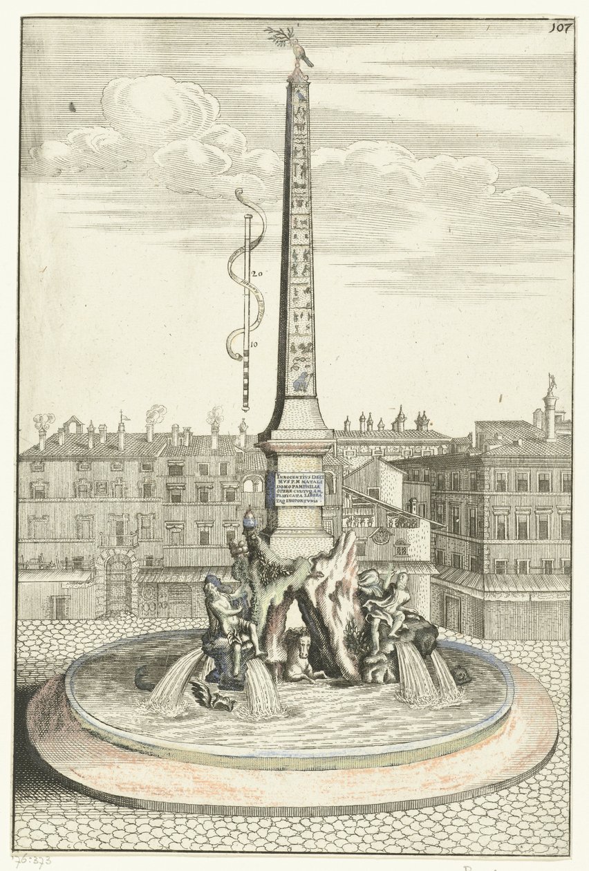 Vier Stromen Fontein Innocentivs deci mvs p.m. Pamphilus