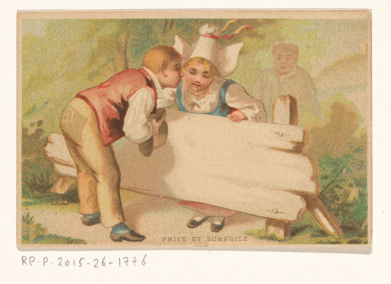 Dul Joseph van Ishoven'ın kartviziti, Antwerp Prize et Surprise'daki kitapçı (nesne üzerindeki başlık) by Anonymous