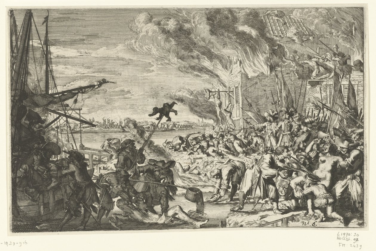 Su Kenarındaki Bir Köyde Vahşet, 1672 by Anonymous