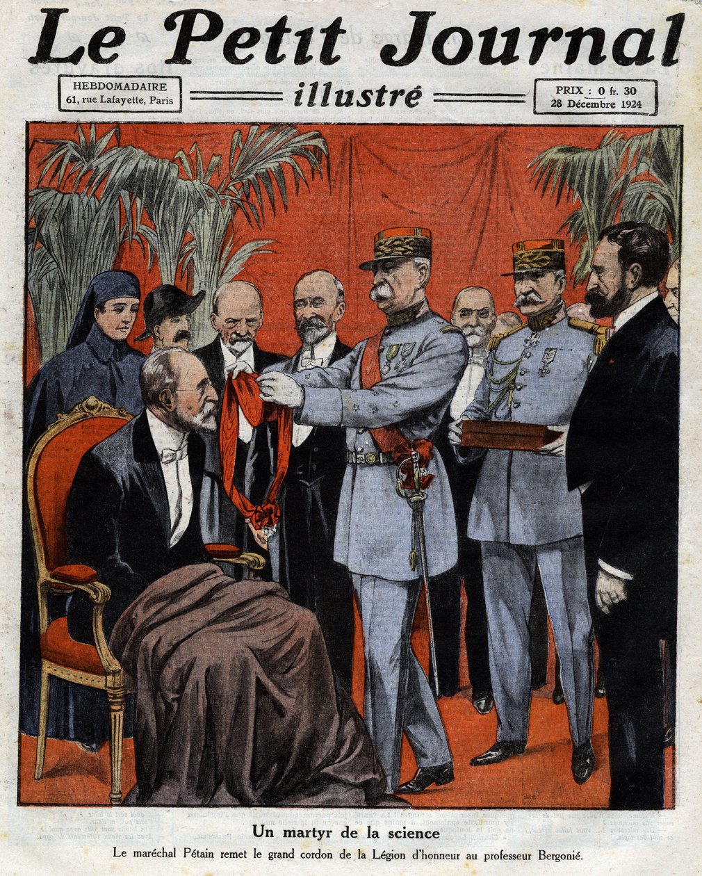 Bir bilim şehidi: Marechal Philippe Petain (1856-1951), Legion of Honor