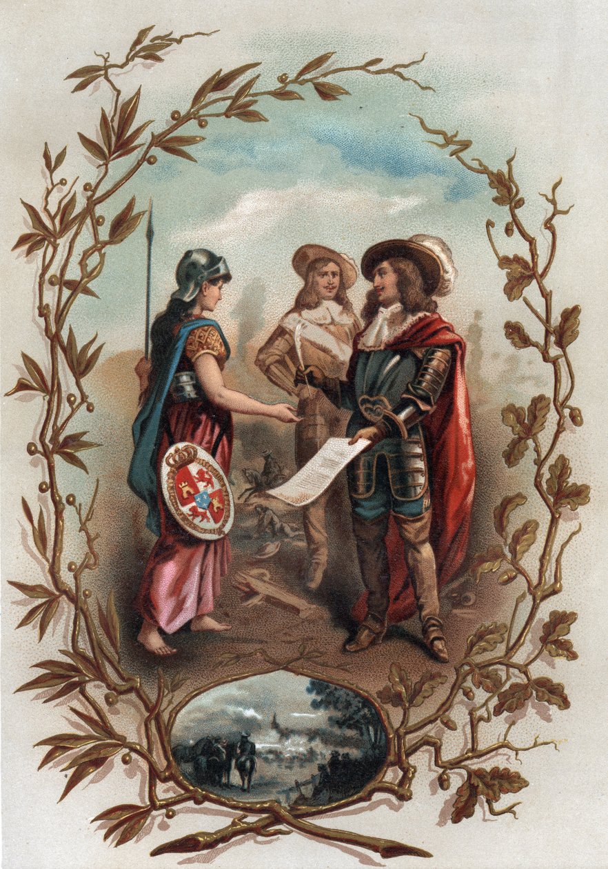 Aachen Antlaşması ile ilgili alegori. 2 Mayıs 1668