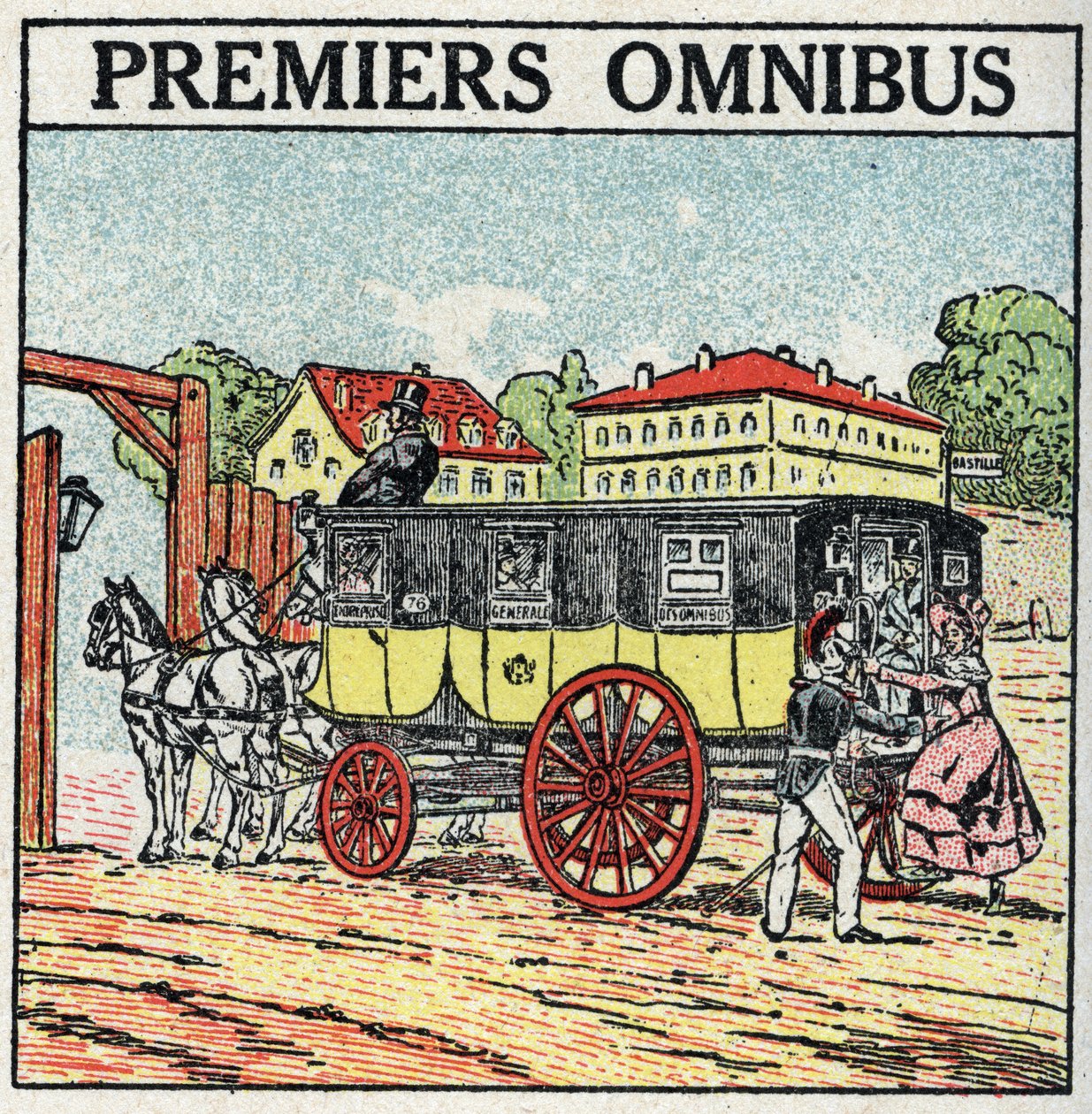 Hayvan çekişi: İlk omnibüs Fransa