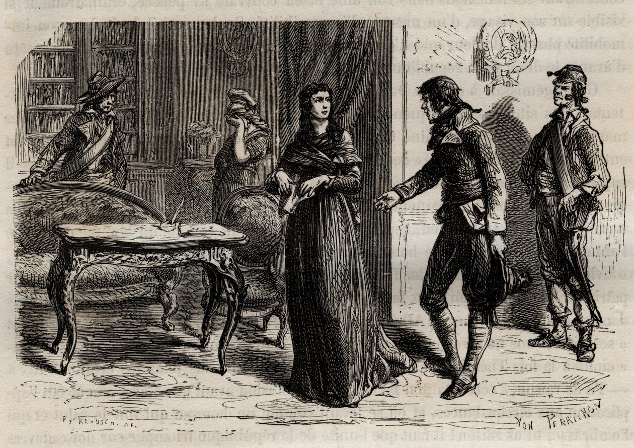 Madame Roland'ın 1 Haziran 1793'te Paris'te Tutuklanması - Madame Roland'ın Tutuklanması (Manon Roland, nee Jeanne Marie Philippon) by Anonymous Anonymous