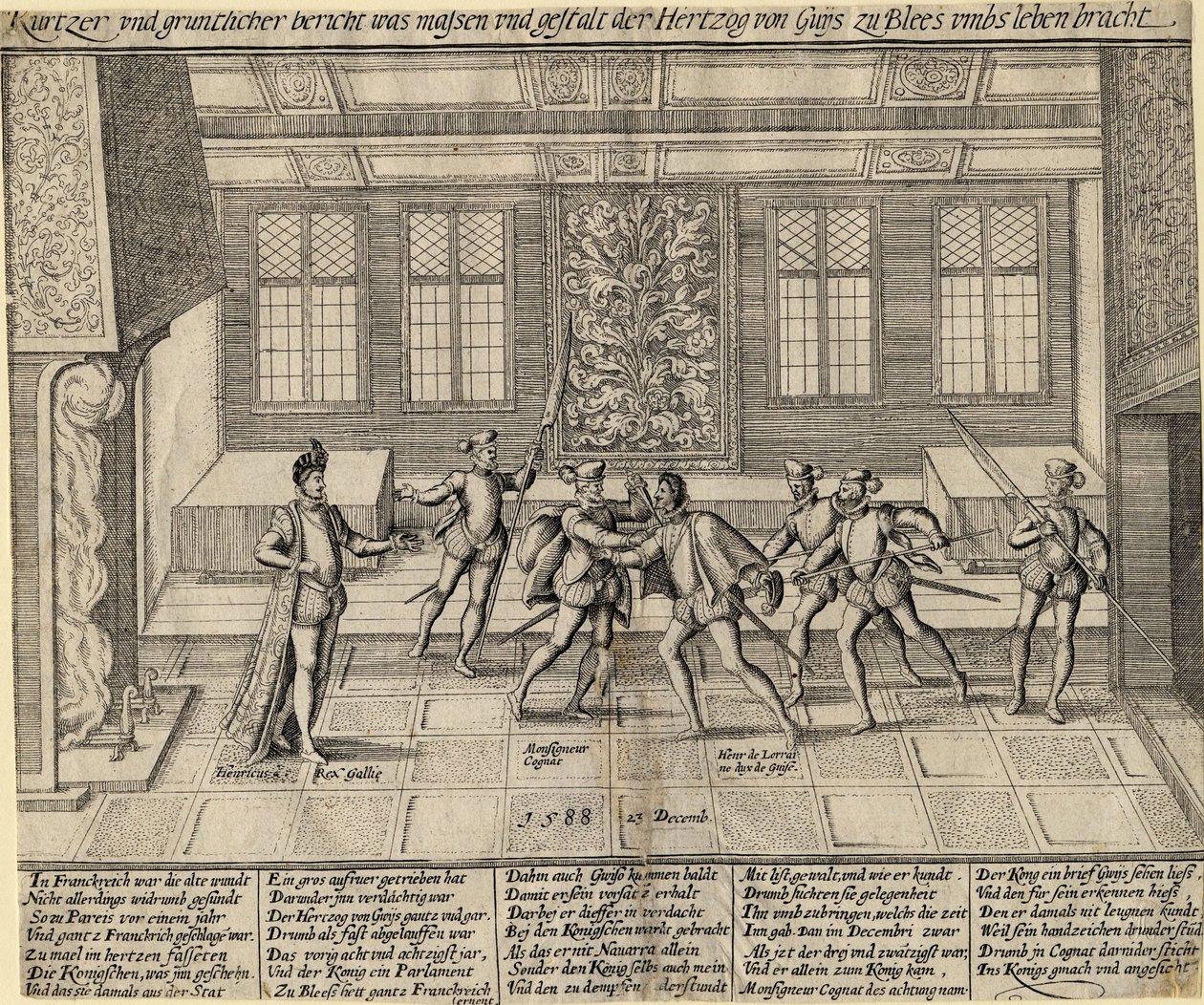 ""Guise Dükü Suikastı (Balafre olarak bilinen Lorraineli Henry I. by Anonymous Anonymous