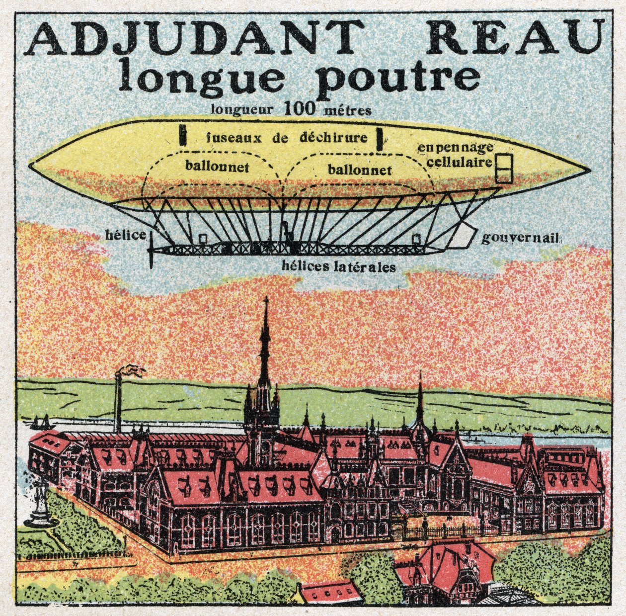 Balonlar: 20. yüzyılın başında Adjutant Reau (Asteğmen-Reau). 1925