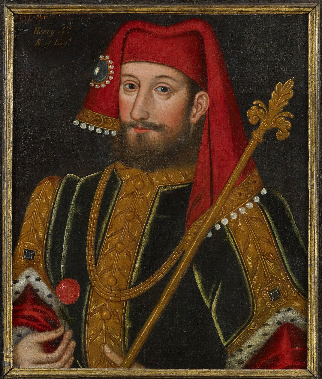 Barok: İngiltere Kralı IV. Henry (1367-1413), Anonim, ca. 1600. Ahşap üzeri yağlı boya, 50,5x43. Özel koleksiyon by Anonymous Anonymous