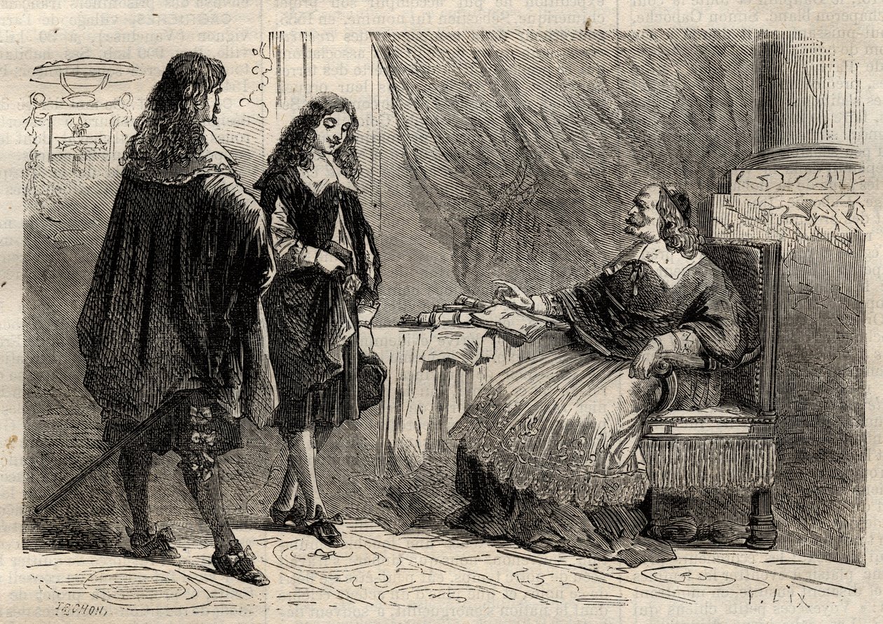 Kardinal Mazarin ve Jean-Baptiste Colbert, Fransız devlet adamları by Anonymous Anonymous