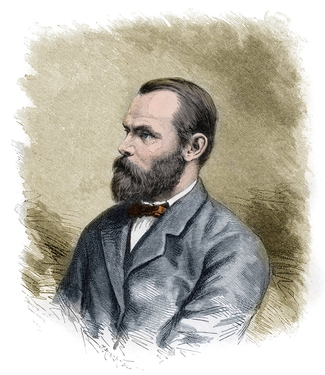 Carl Christian Koldewey (1837-1908) Alman Arktik kaşifi, her iki Alman Kuzey Kutup Seferi